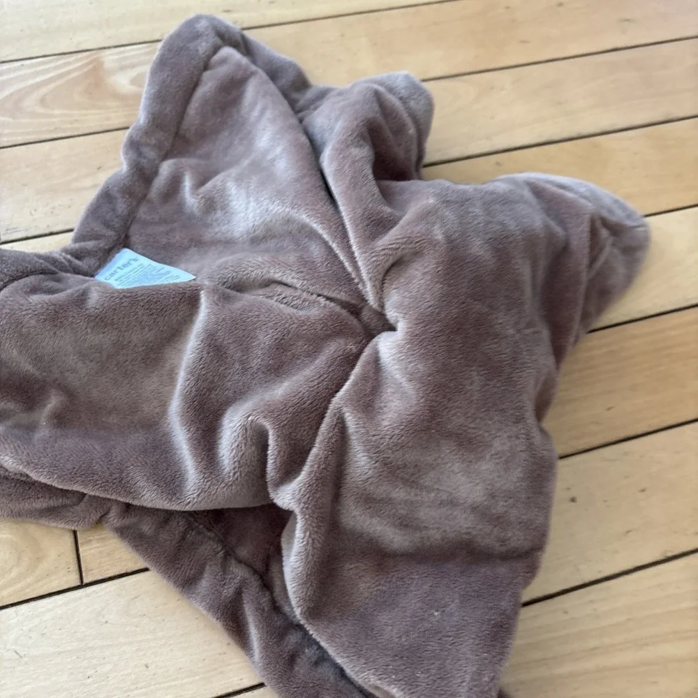 Carters Orange Fox Lovey Plush Baby Tan Brown Security Blanket 2016 Soft